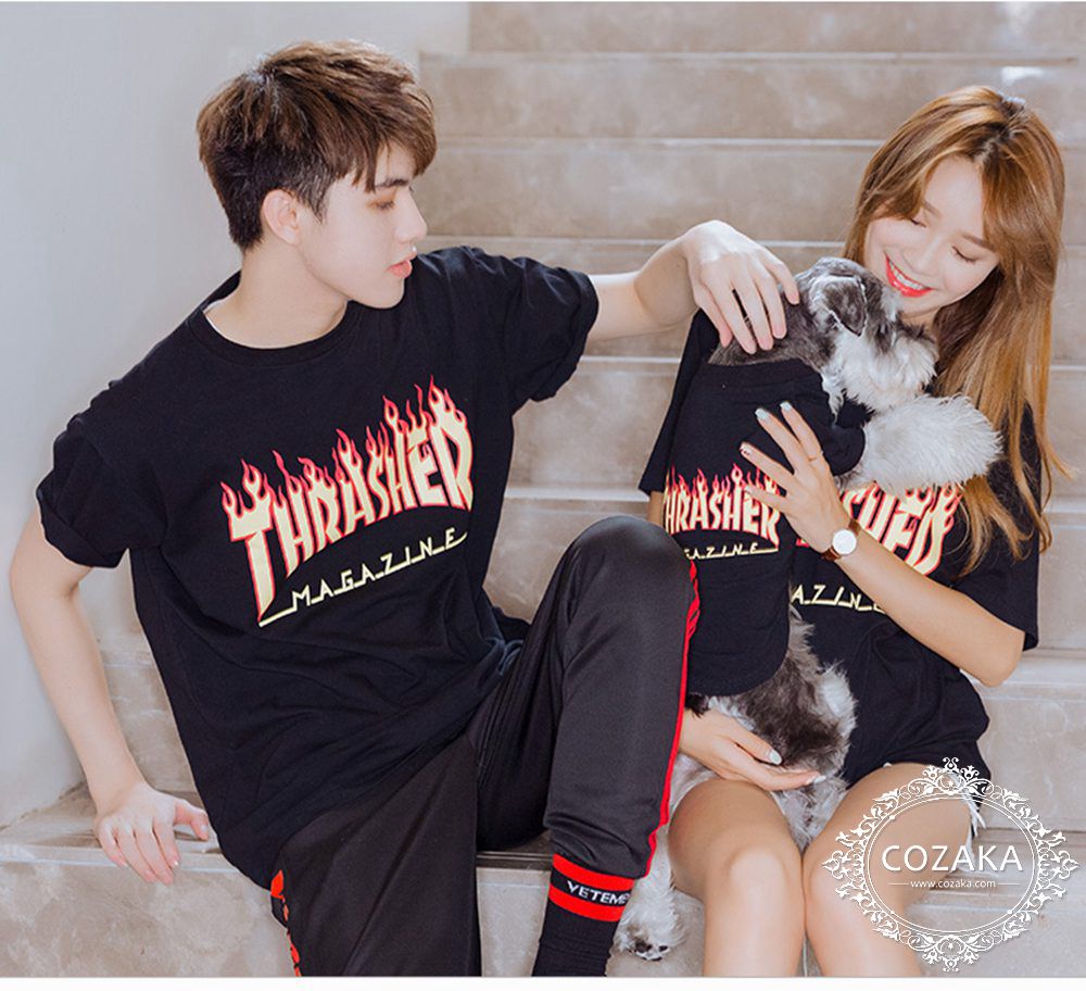 Thrasher 犬の服 ペアルック