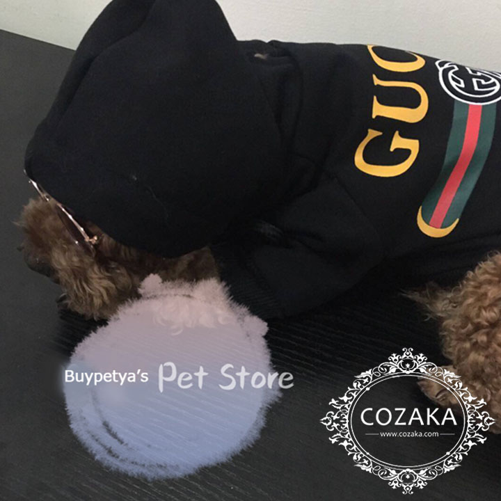 Gucci 犬のパロディ服 パーカー