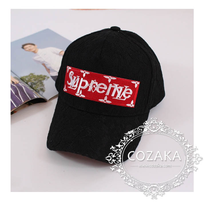 ヴィトン supreme キャップ パロディ