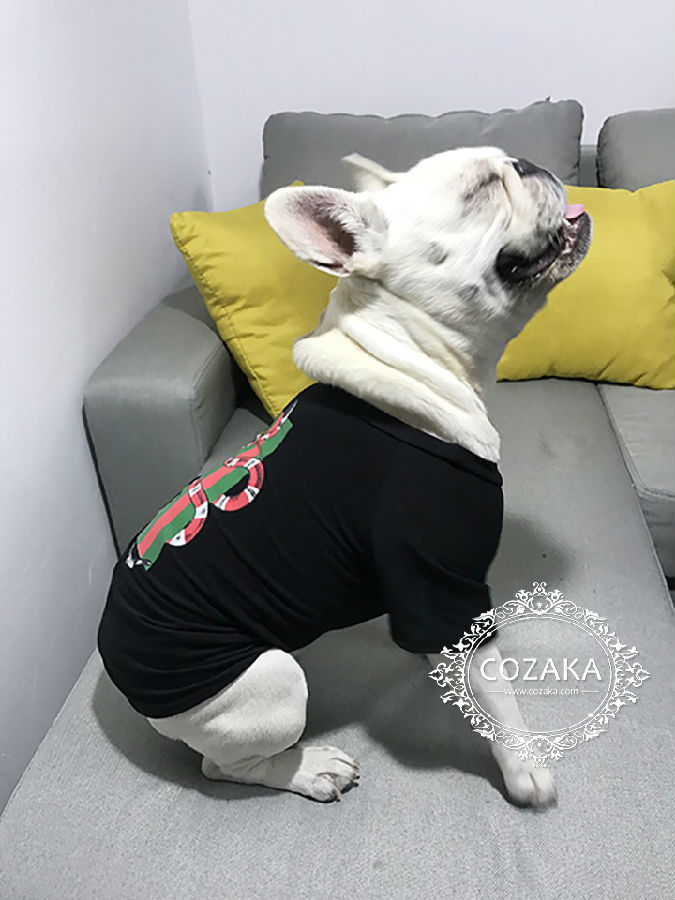 GUCCI 犬服 Tシャツ パロディ