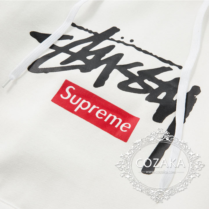 supreme stussy フーディ