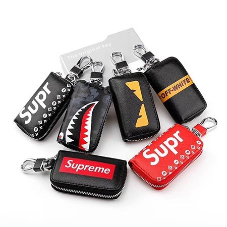 キーポーチ 本革 Supreme