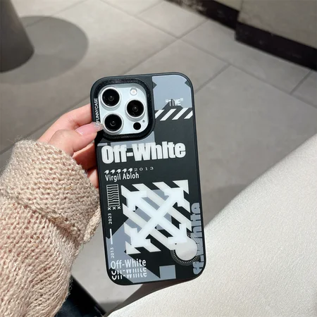 off white アイフォーン 15 plusスマホケース