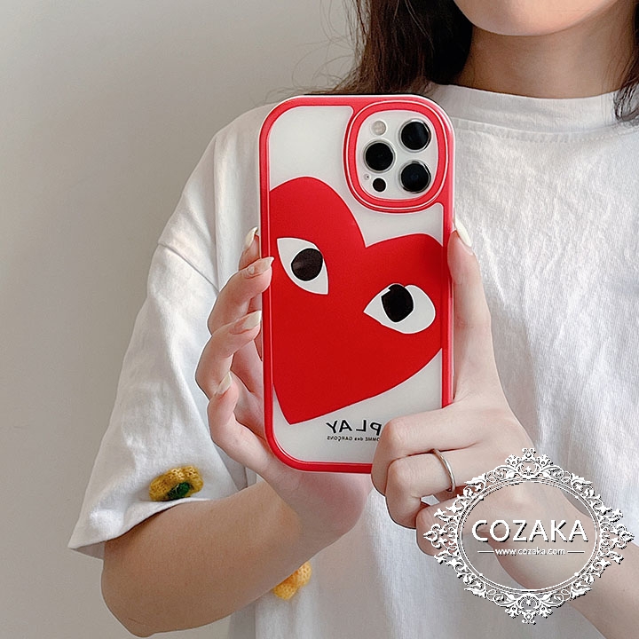 ハート柄 スマホケース Comme des Garçons アイフォーン8 plus