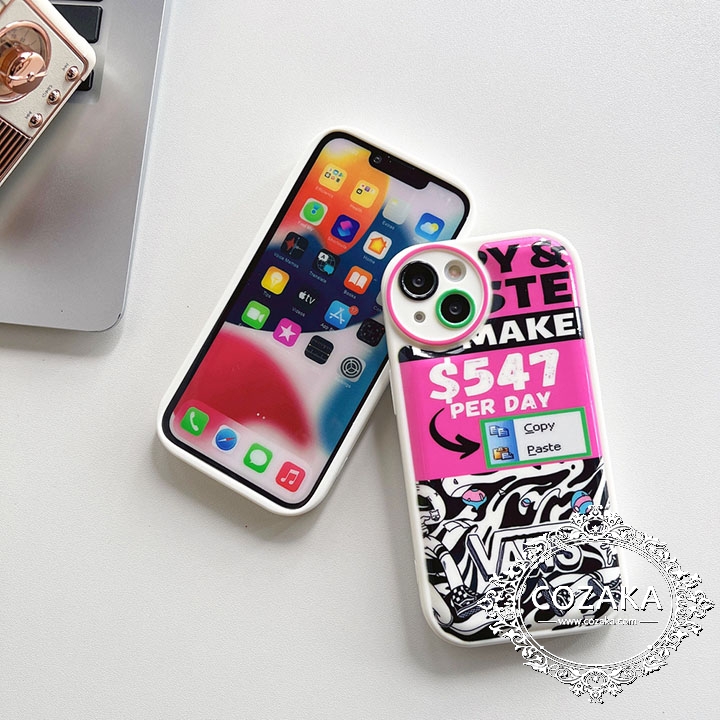 iPhone 13 miniブランド字母プリント保護ケースvans