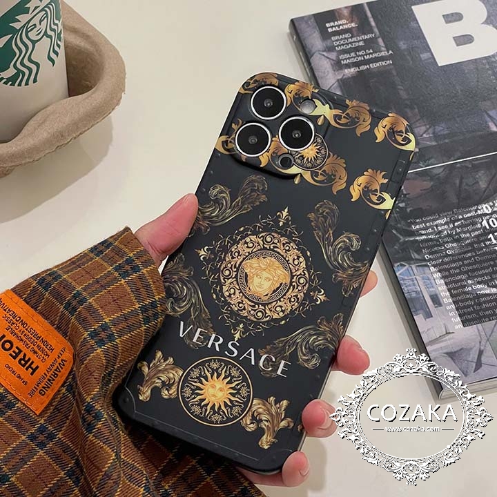 ブランド字母プリント iphone14 versace カバー