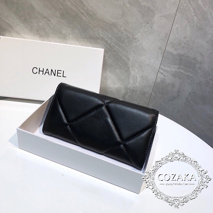 二つ折り長財布 CHANEL風