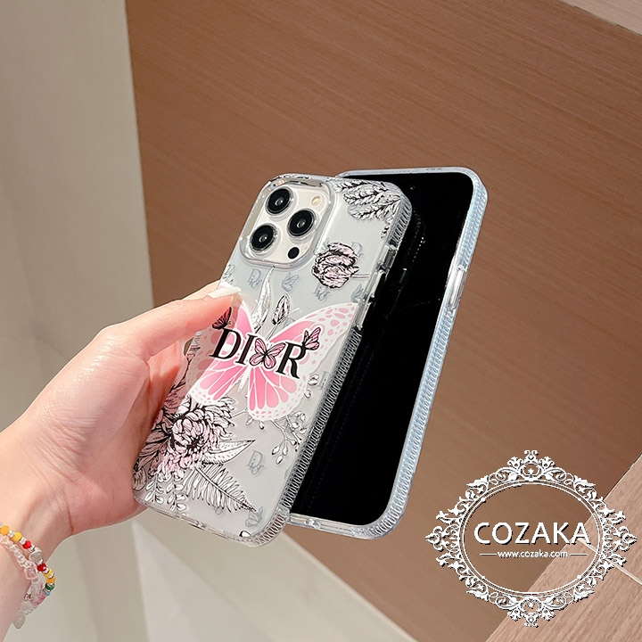 dior iphone15カバーシルバー