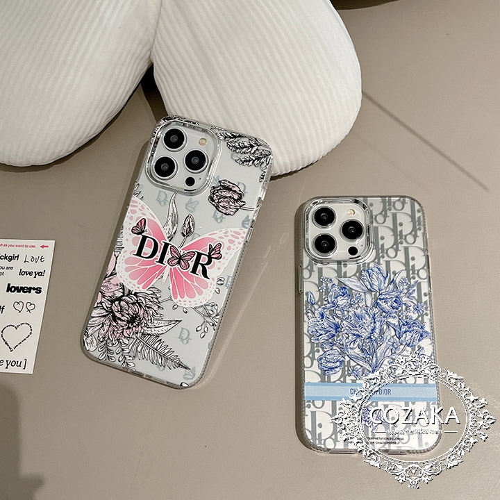 蝶結び柄 iphone15 pro カバー dior