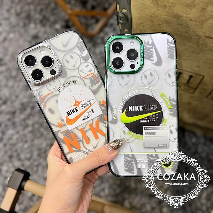 nike iphone15携帯ケース半透明