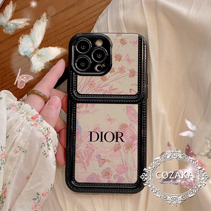 dior アイフォーン15スマホケース花柄 