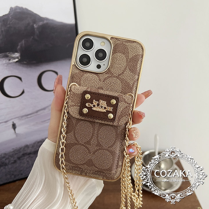 coach iphone15スマホケース電気メッキ