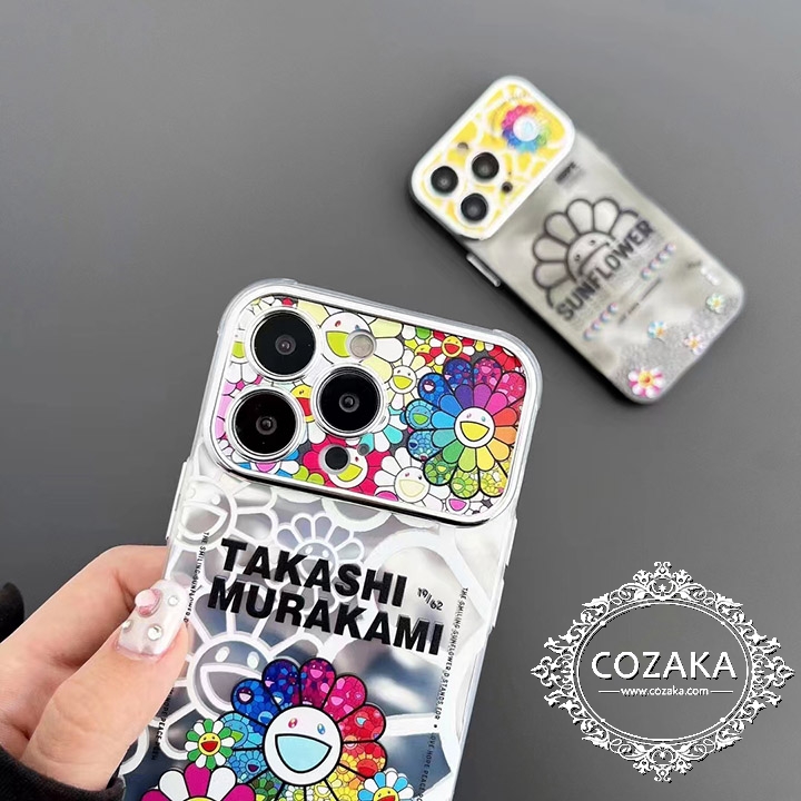 murakami sunflower風 アイフォーン 15カバー 低価格