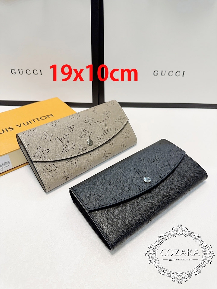 LV 長財布 牛革製