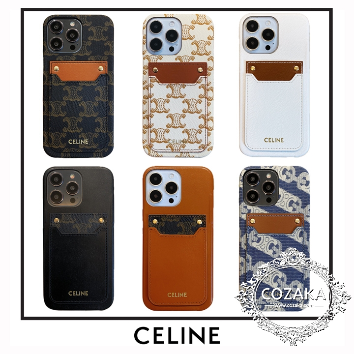 アイフォーン 16 ケースceline セリーヌ レザー