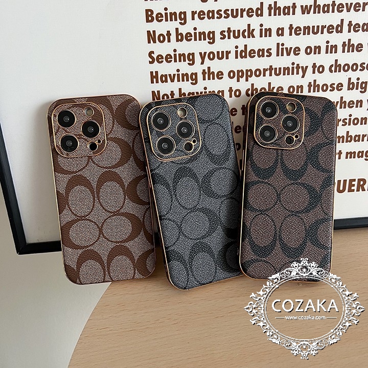 レザー コーチ coach  アイフォーン 16プラス ケース