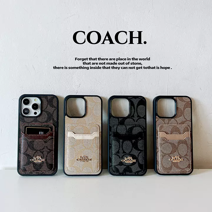 レザー アイフォン 16 ケース coach風