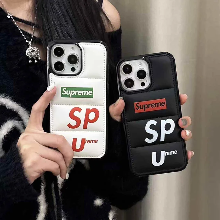 レザー supreme アイフォン 16 スマホケース